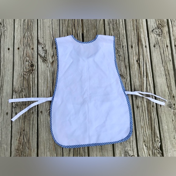 Vintage Craft Paint Cashier Smock Free Waist Pocket Pinafore Apron Craft Show - Picture 8 of 9